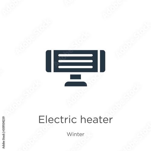 Electric heater icon vector. Trendy flat electric heater icon from winter collection isolated on white background. Vector illustration can be used for web and mobile graphic design, logo, eps10