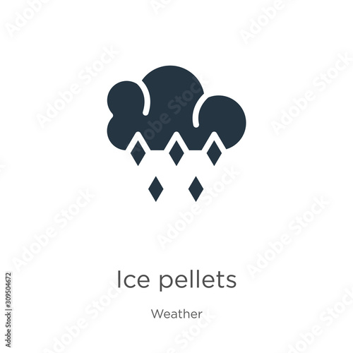 Ice pellets icon vector. Trendy flat ice pellets icon from weather collection isolated on white background. Vector illustration can be used for web and mobile graphic design, logo, eps10