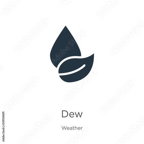 Dew icon vector. Trendy flat dew icon from weather collection isolated on white background. Vector illustration can be used for web and mobile graphic design, logo, eps10