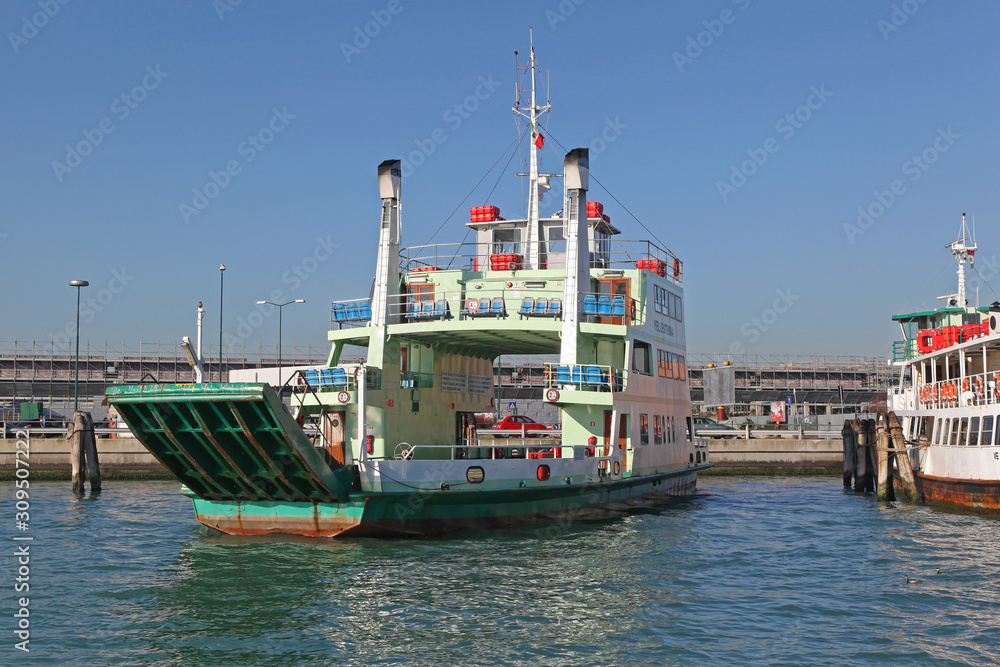 Ferryboat Transport in Venice Italy