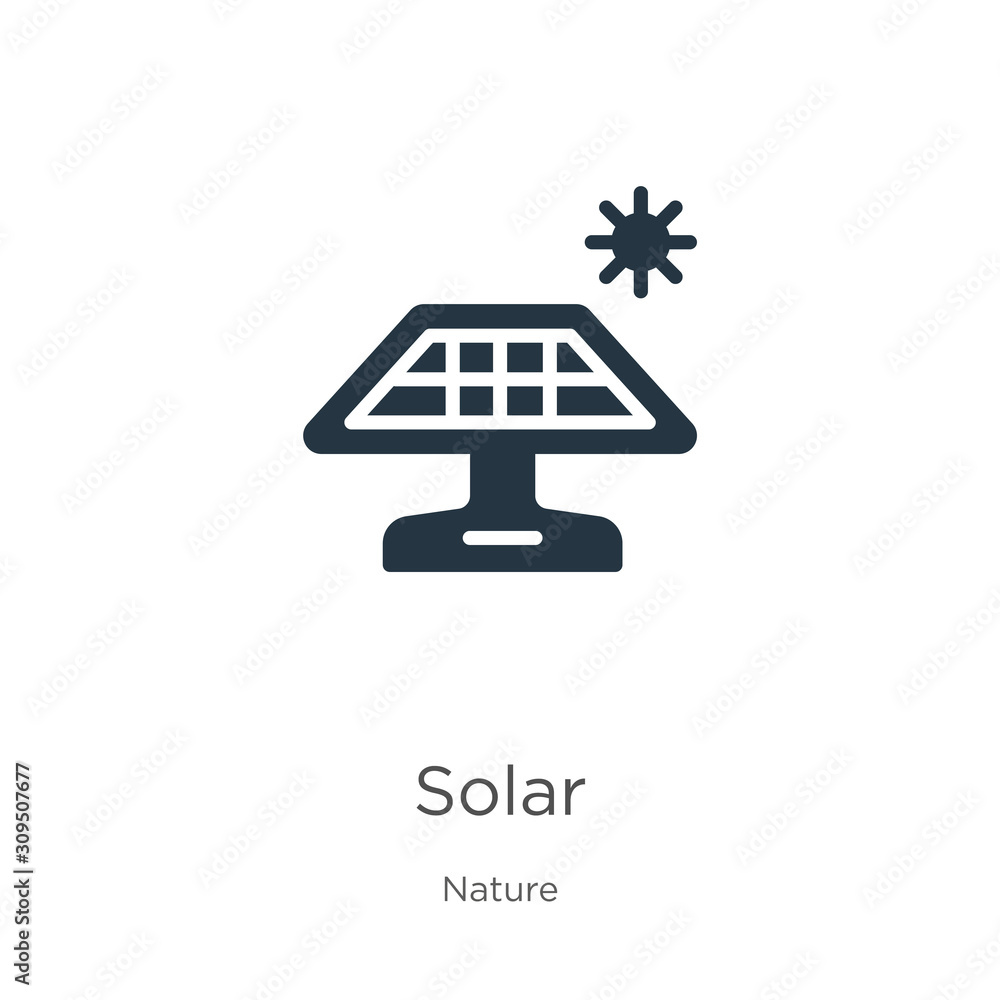 Solar icon vector. Trendy flat solar icon from nature collection isolated on white background. Vector illustration can be used for web and mobile graphic design, logo, eps10 Solar icon vector. Trendy flat solar icon from nature collection isolated on white background. Vector illustration can be used for web and mobile graphic design, logo, eps10