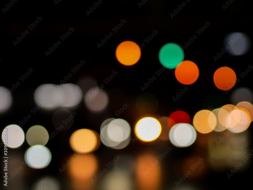 A blurred background of Bokeh light A blurred background of Bokeh light