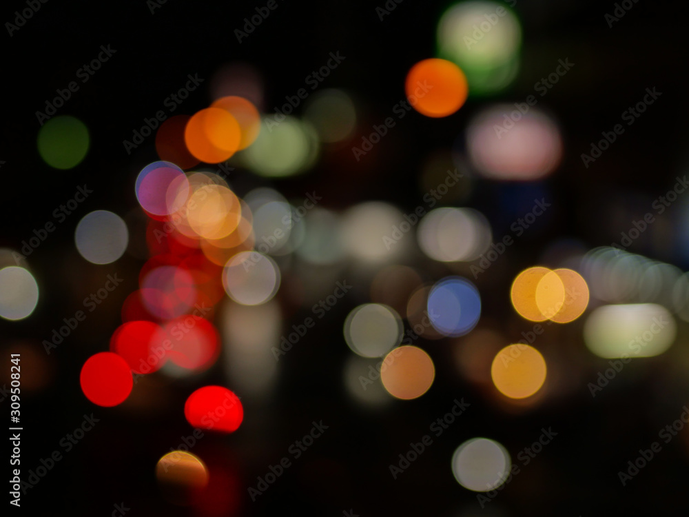 Soft focused of light bokeh on the background Soft focused of light bokeh on the background