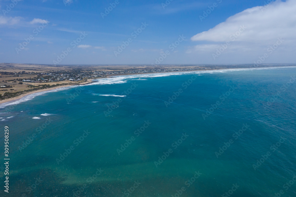 Aerial photograph of the Great Australian Bight in South Australia