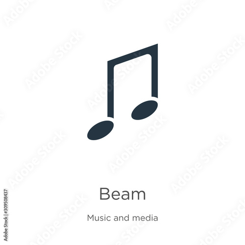 Beam icon vector. Trendy flat beam icon from music and media collection isolated on white background. Vector illustration can be used for web and mobile graphic design, logo, eps10