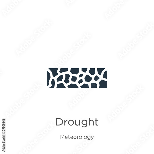 Drought icon vector. Trendy flat drought icon from meteorology collection isolated on white background. Vector illustration can be used for web and mobile graphic design, logo, eps10