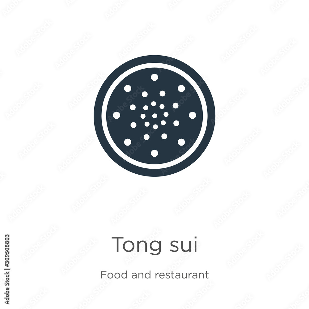 Tong sui icon vector. Trendy flat tong sui icon from food and