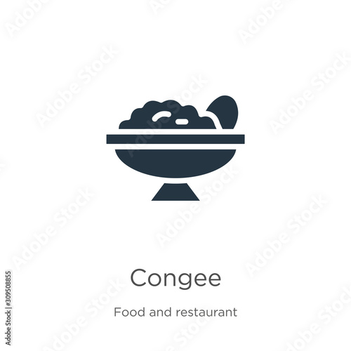 Congee icon vector. Trendy flat congee icon from food and restaurant collection isolated on white background. Vector illustration can be used for web and mobile graphic design, logo, eps10