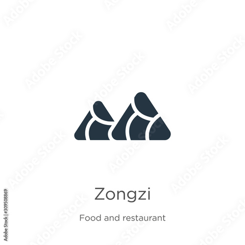 Zongzi icon vector. Trendy flat zongzi icon from food and restaurant collection isolated on white background. Vector illustration can be used for web and mobile graphic design, logo, eps10