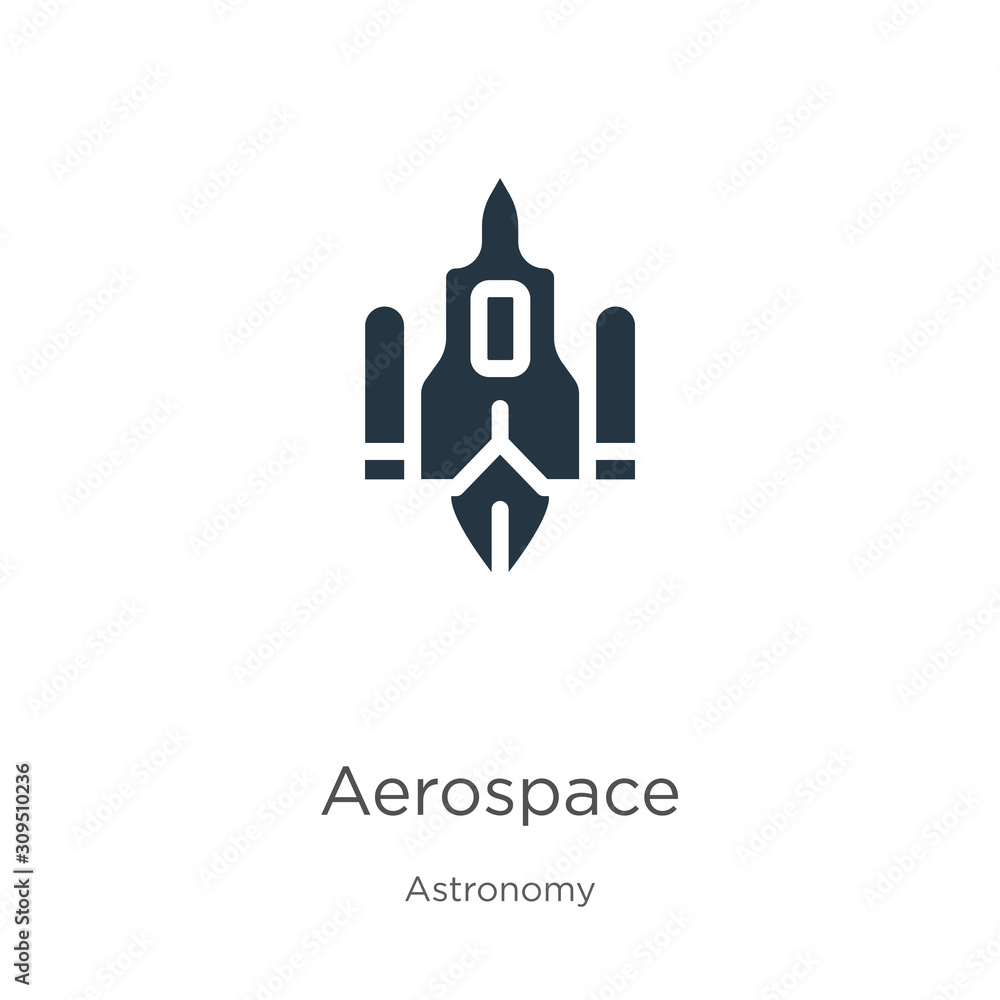 Aerospace icon vector. Trendy flat aerospace icon from astronomy collection isolated on white background. Vector illustration can be used for web and mobile graphic design, logo, eps10