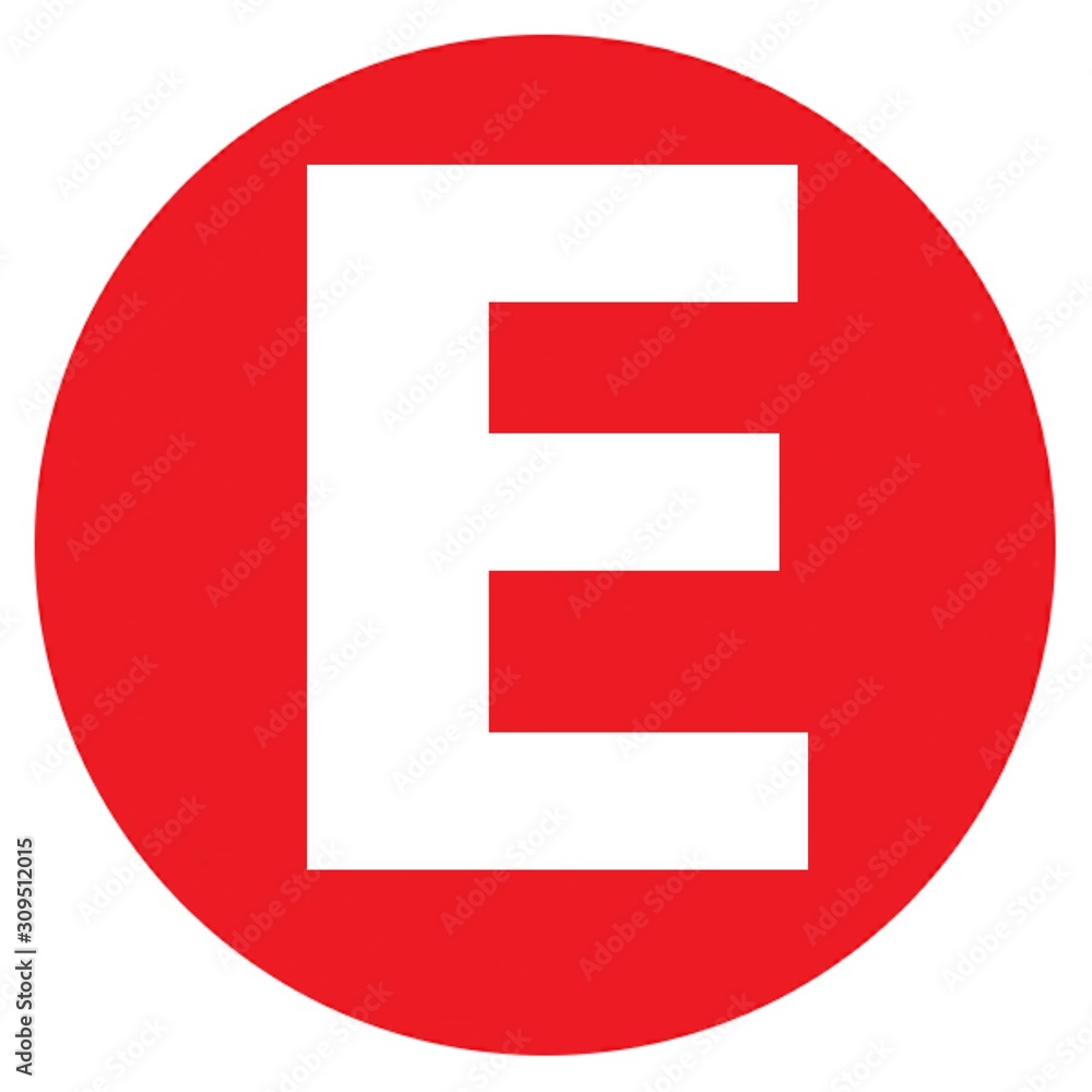 The Letter E Big Red Dot Letters and Numbers The Letter E Big Red Dot Letters and Numbers