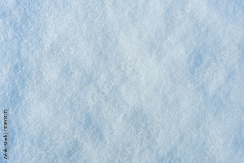 background of fresh snow texture in blue tone