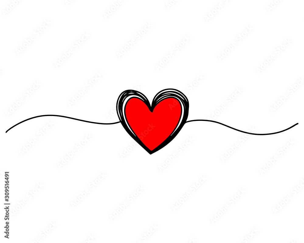 Tangled grungy round scribble hand drawn heart with thin line, divider shape. Vector illustration Isolated on white background. Tangled grungy round scribble hand drawn heart with thin line, divider shape. Vector illustration Isolated on white background.