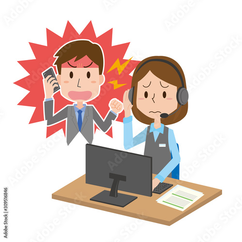 コールセンター　女性　カスタマーセンター　クレーム　対応