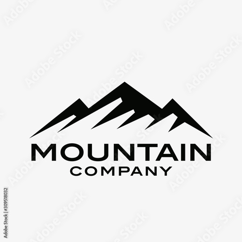 Rock Mountain Vector for Logo, Symbol, Sign Design
