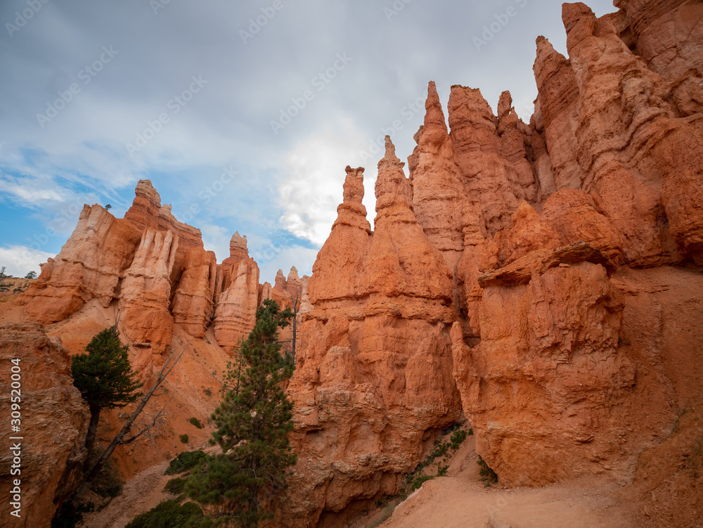Hiking in the beautiful Queens Garden Trail of Bryce Canyon National Park Hiking in the beautiful Queens Garden Trail of Bryce Canyon National Park