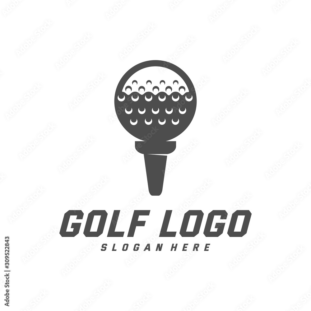 Golf logo design vector template, Vector label of golf, Logo of golf championship, illustration, Creative icon, design concept Golf logo design vector template, Vector label of golf, Logo of golf championship, illustration, Creative icon, design concept