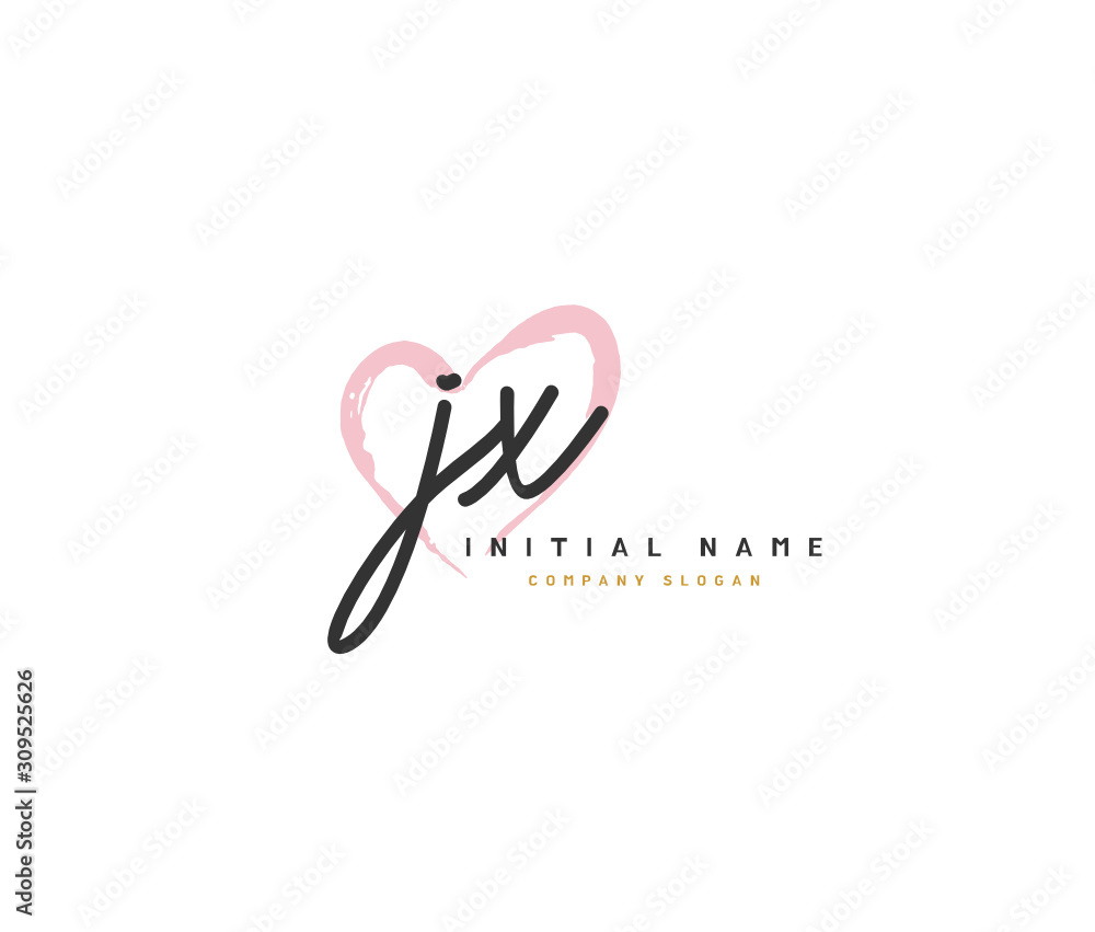 J X JX Beauty vector initial logo, handwriting logo of initial signature, wedding, fashion, jewerly, boutique, floral and botanical with creative template for any company or business. J X JX Beauty vector initial logo, handwriting logo of initial signature, wedding, fashion, jewerly, boutique, floral and botanical with creative template for any company or business.