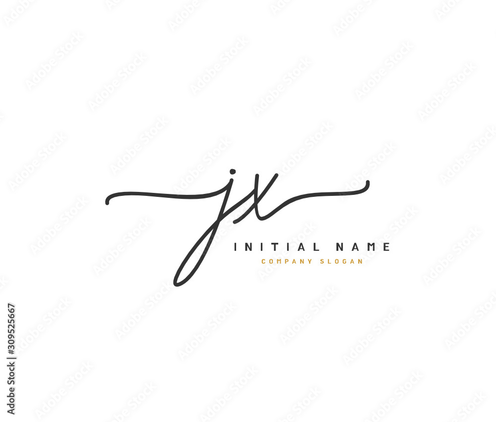 J X JX Beauty vector initial logo, handwriting logo of initial signature, wedding, fashion, jewerly, boutique, floral and botanical with creative template for any company or business. J X JX Beauty vector initial logo, handwriting logo of initial signature, wedding, fashion, jewerly, boutique, floral and botanical with creative template for any company or business.