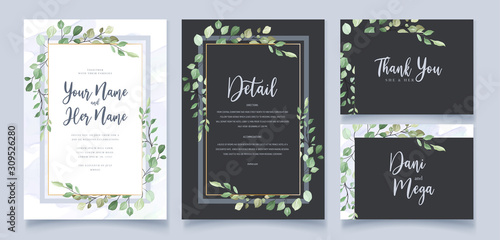 wedding invitation card and background with lovely rose