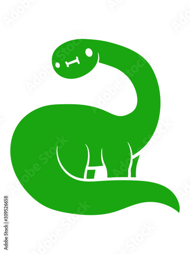 Grüner Langhals Dinosaurier 