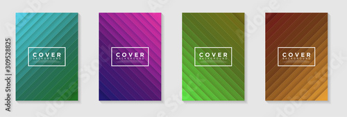 Vector Illustration of Vertical A4 Cover banners with Abstract Background. can used for cover, banner, business card, presentation, print, brochure, poster, flyer, web, landing page