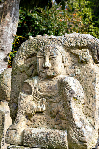 Enmaoh  Flame Demon King  in Rakan-ji temple in Kasai  Hyogo  Japan