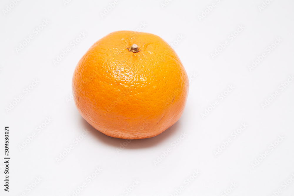 Close-Up Of Orange on White Background Close-Up Of Orange on White Background