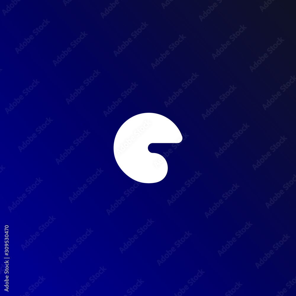 C Initial Letter Logo Design with Digital Pixels in Blue Purple Colors. C Initial Letter Logo Design with Digital Pixels in Blue Purple Colors.