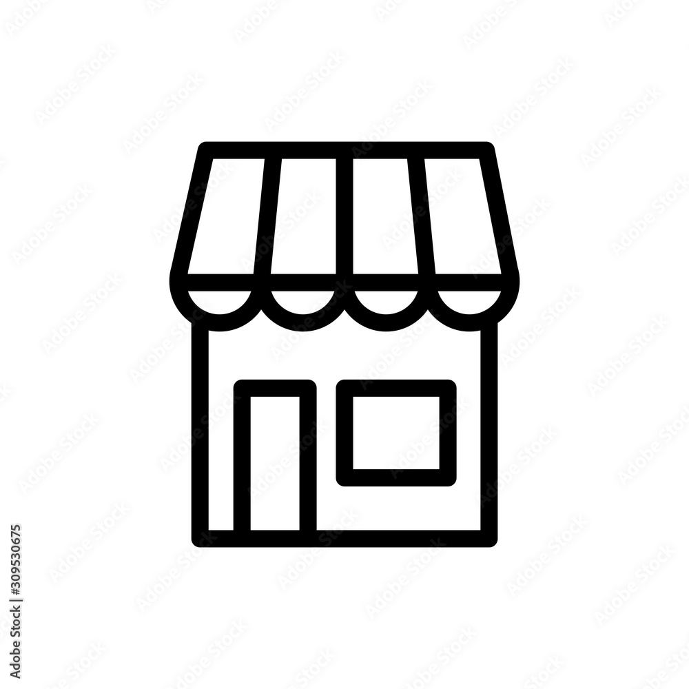 Store Icon Vector Simple Design Store Icon Vector Simple Design