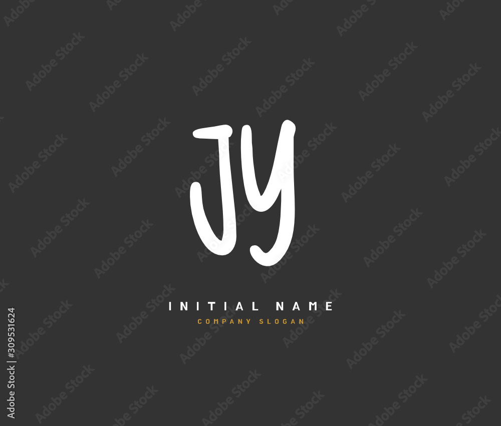 J Y JY Beauty vector initial logo, handwriting logo of initial signature, wedding, fashion, jewerly, boutique, floral and botanical with creative template for any company or business. J Y JY Beauty vector initial logo, handwriting logo of initial signature, wedding, fashion, jewerly, boutique, floral and botanical with creative template for any company or business.