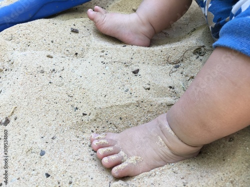 feet in the sand