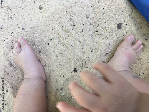 feet on the sand