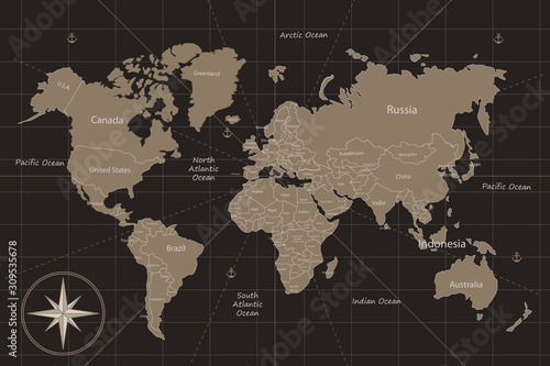 carte du monde