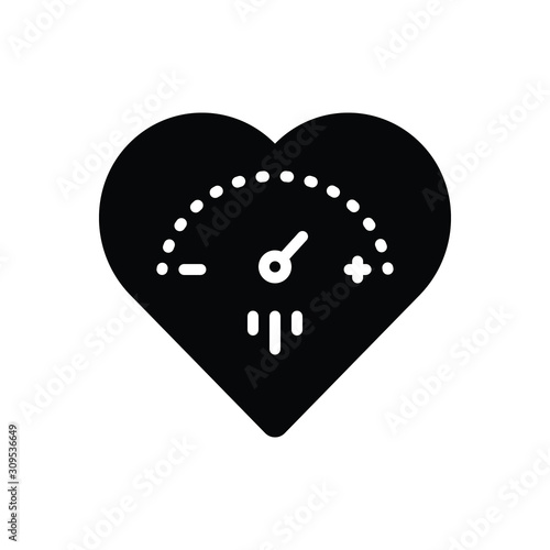 Black solid icon for highly 