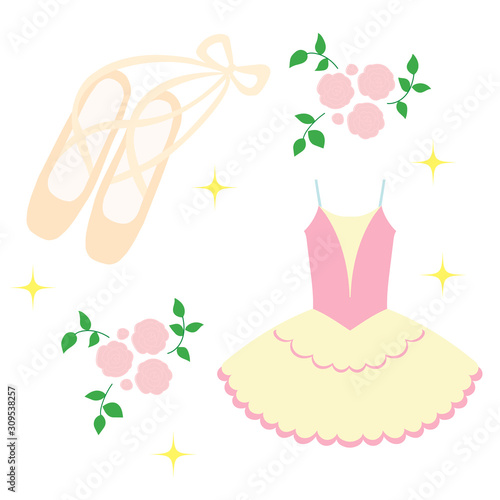 バレエモチーフの挿絵イラスト