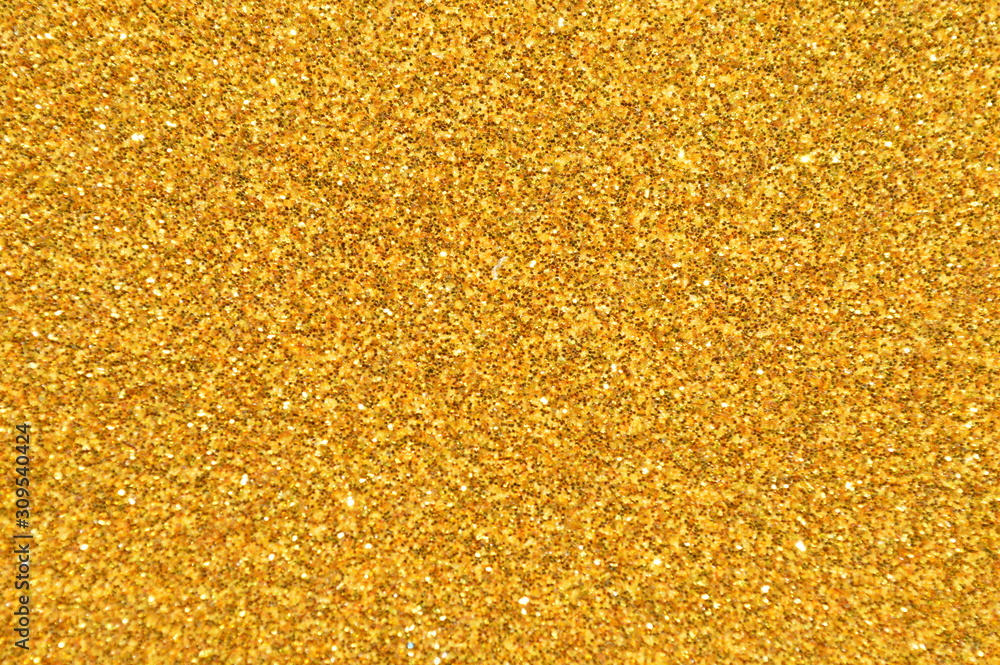 Bokeh image of the surface of the glittering sheet.