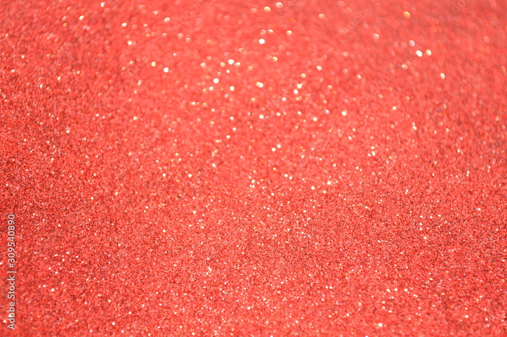 Bokeh image of the surface of the glittering sheet.