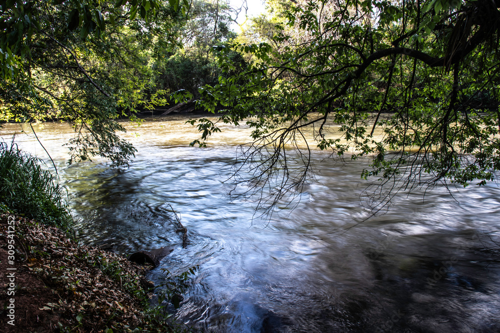 Pardo River in Aguas de Santa Bárbara city, Sao Paulo state, Brazil
