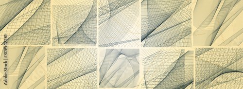 Abstract gray ribbon on a white background. Vector illustration EPS 10.