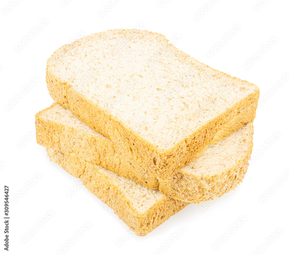 Sliced bread isolated on white background. Clipping path. Sliced bread isolated on white background. Clipping path.