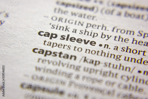Word or phrase Cap sleeve in a dictionary.