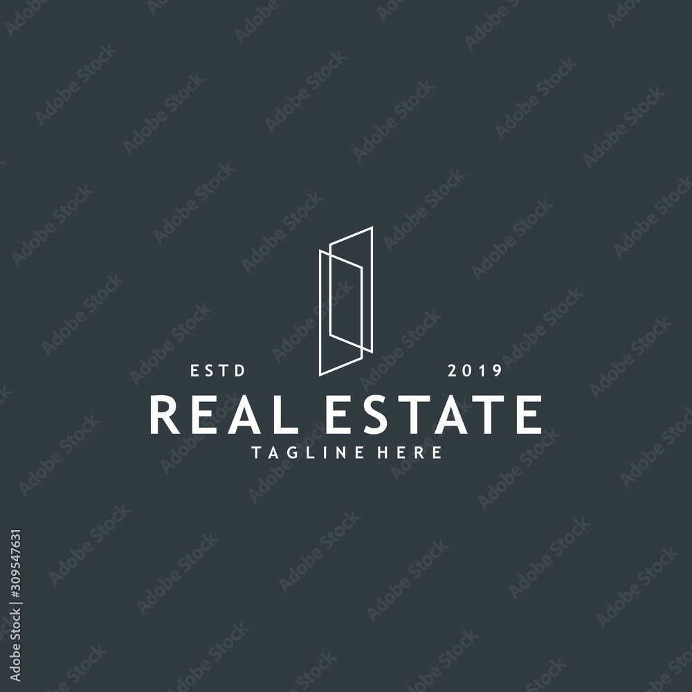 Minimalist and modern real estate logo design Minimalist and modern real estate logo design