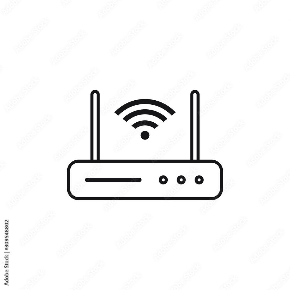 Wifi Router Icon Design. Vector Illustration Wifi Router Icon Design. Vector Illustration