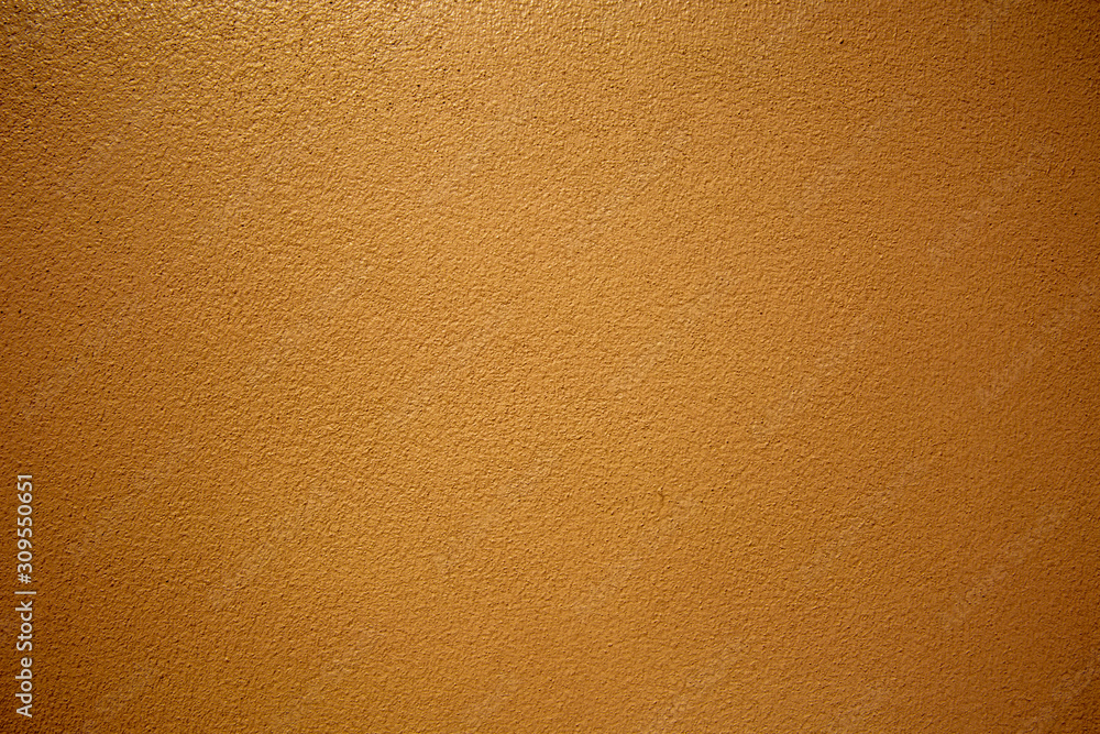 Blank raw old Cement, Concrete Wall or Polished plaster wall with Orange color for Texture and Background.
