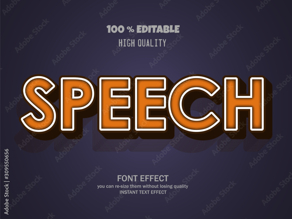 3D text effect, editable font 3D text effect, editable font