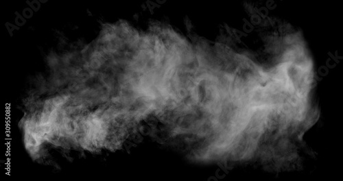 White Smoke with Black Background © Jogendra Kumar