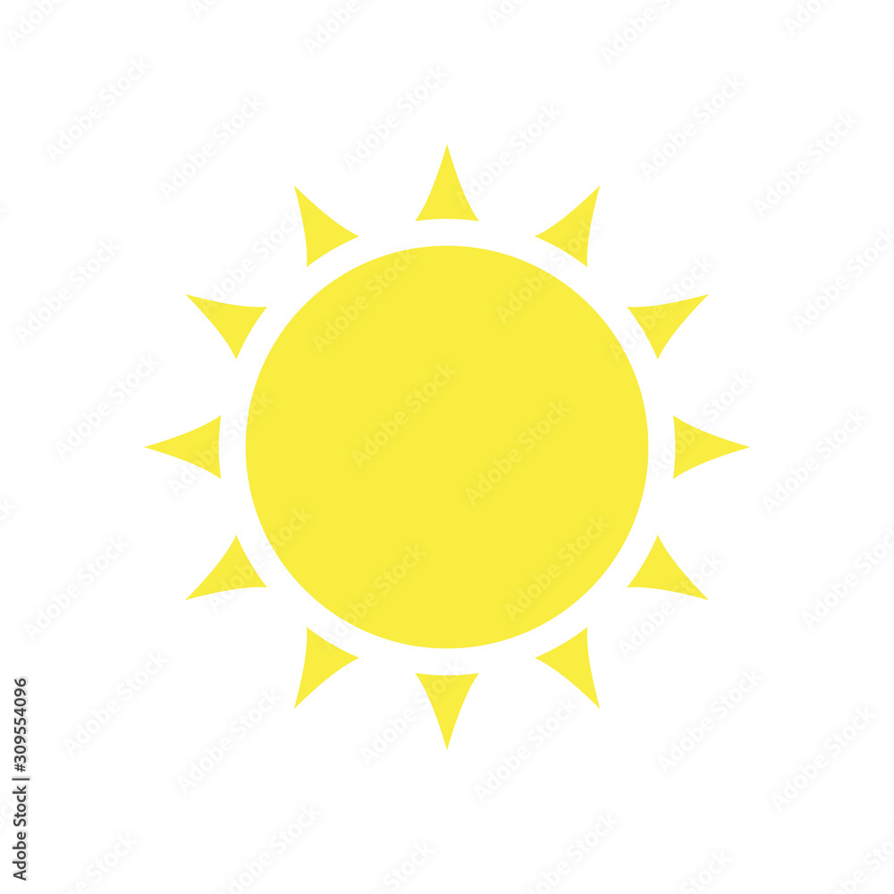 Sun icon. Trendy vector summer symbol for website design, web button, mobile app. Sun icon Sun icon. Trendy vector summer symbol for website design, web button, mobile app. Sun icon
