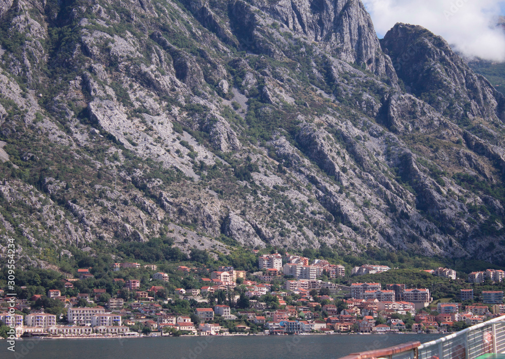 The coast of Montenegro. Summer landscape.	