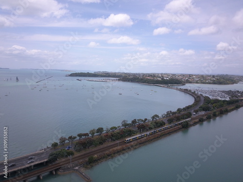 Judges Bay, Auckland / New Zealand - December 14, 2019: The Judges Bay, Okahu Bay and Hobson Bay photo